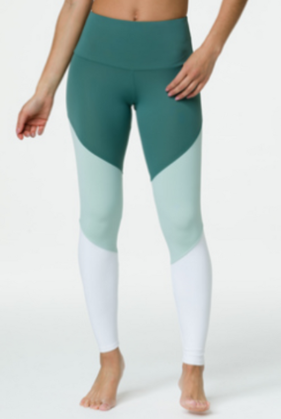 Image Title Onzie High Rise Track Legging - Pale Cacti Combo